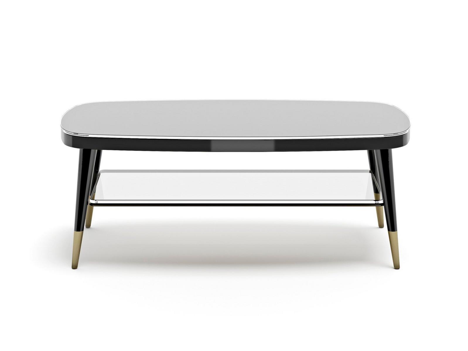 Rectangular wooden coffee table for living room | Black Tie E120 by Capital Collection