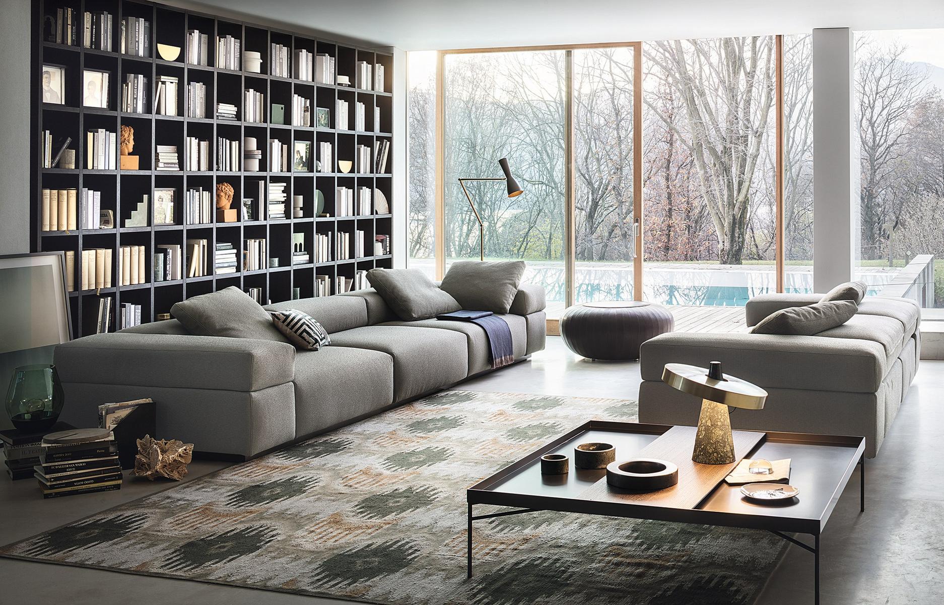 Recliner fabric sofa | Brick Lane by Lema