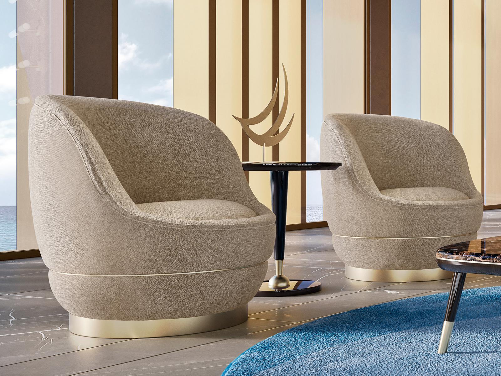 Armchair with armrests | Nido by Volpi