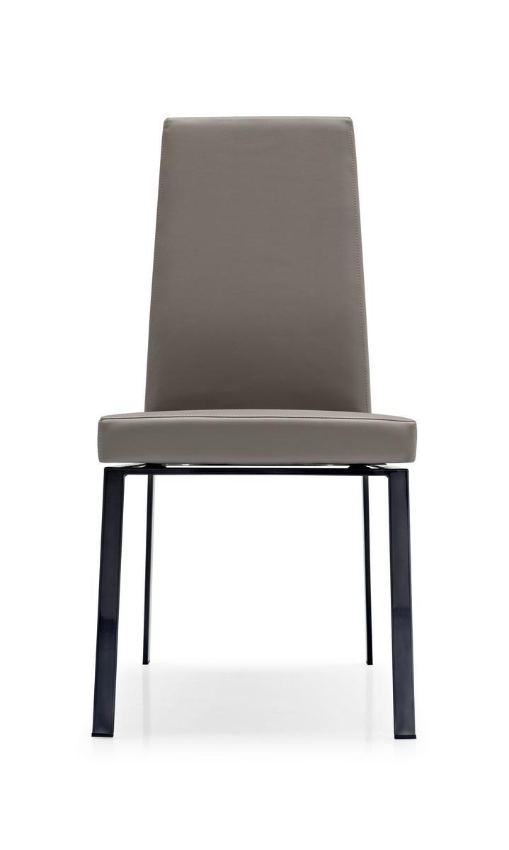 Upholstered leather chair | Bess by Calligaris