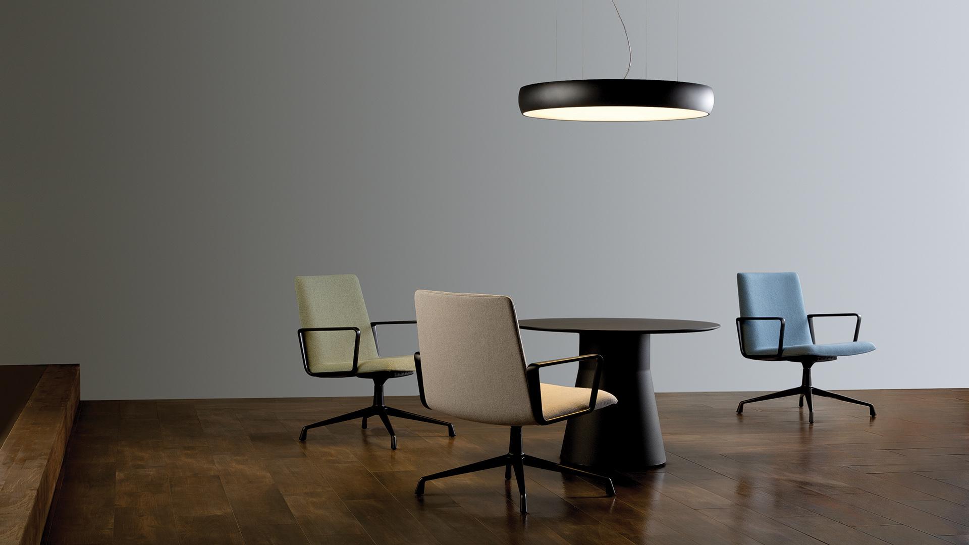LED aluminium pendant lamp | Drum 90 by Arkoslight