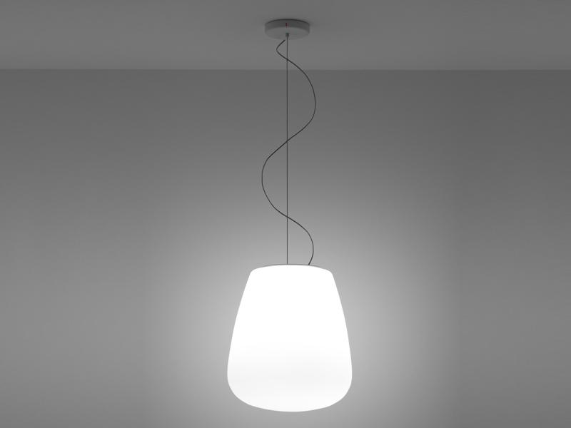 Glass pendant lamp | Lumi Baka by Fabbian
