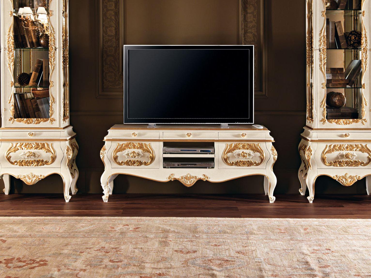 Solid wood TV cabinet | 11105 by Modenese Gastone