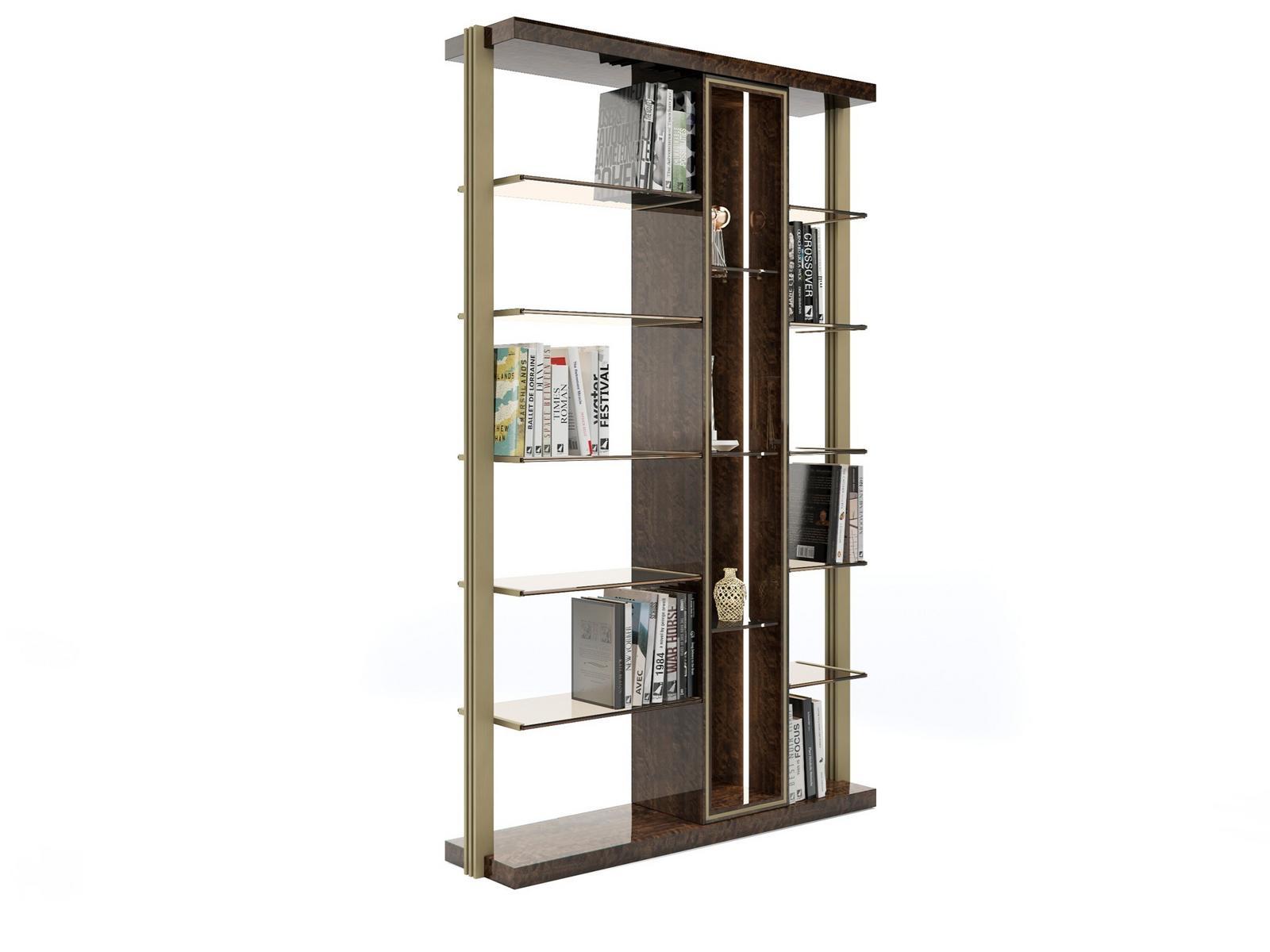 Open wall-mounted wooden bookcase | Biblo by Capital Collection