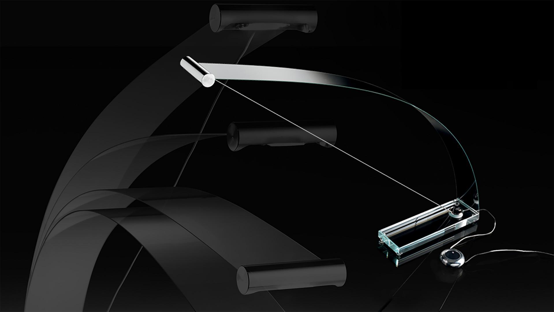 LED glass table lamp | Flex by Reflex