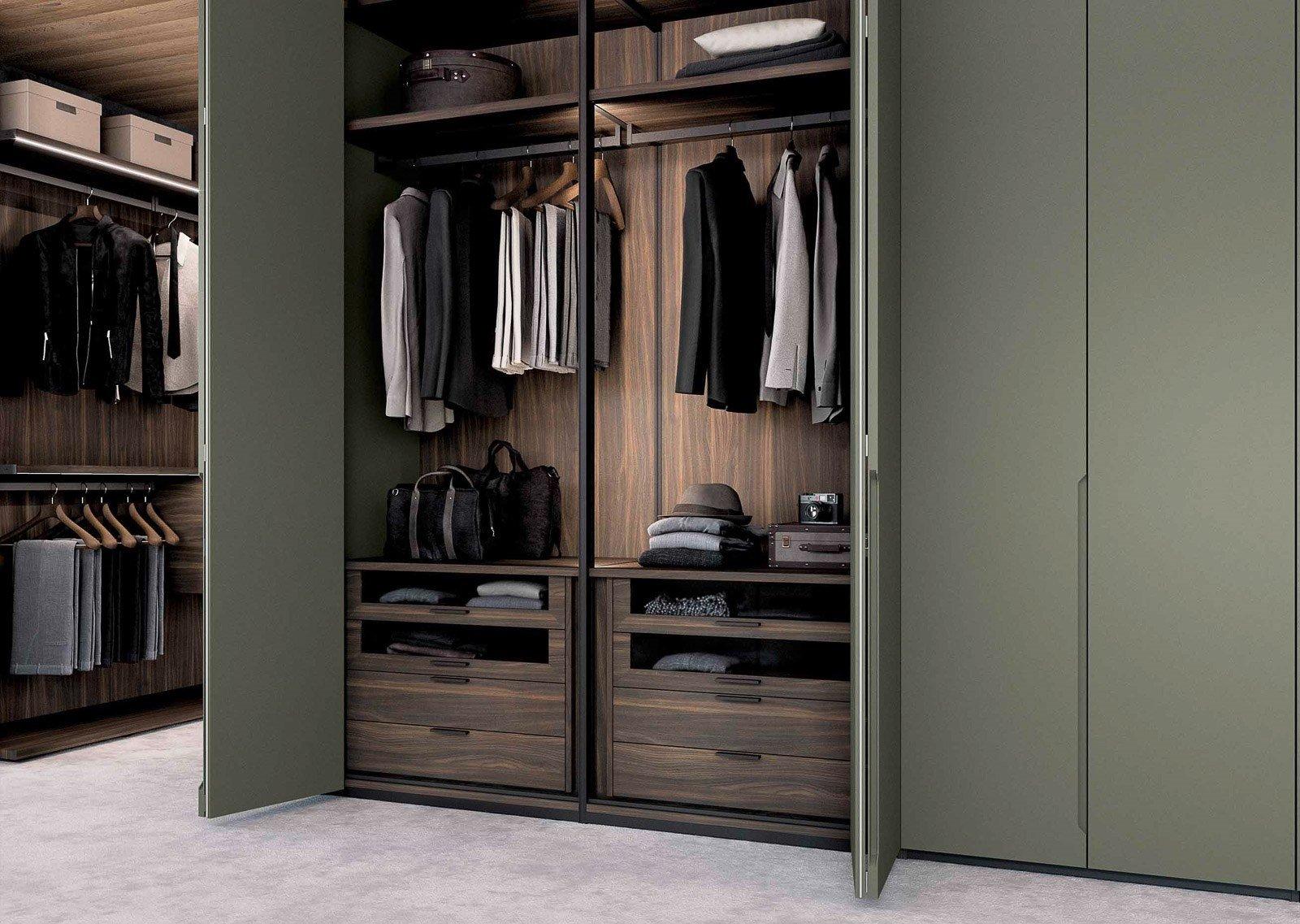 Sectional wooden wardrobe | Gap by Olivieri