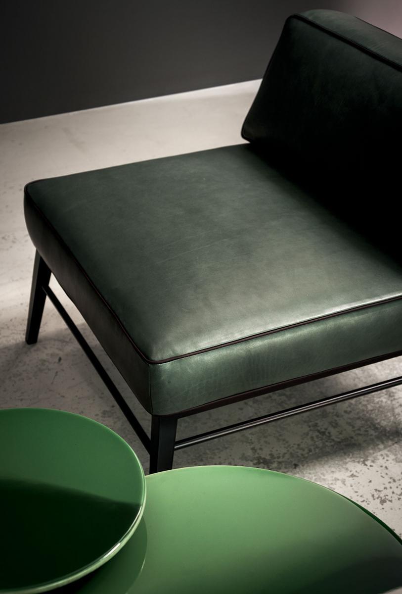 Leather armchair | Godard Wood by Baxter