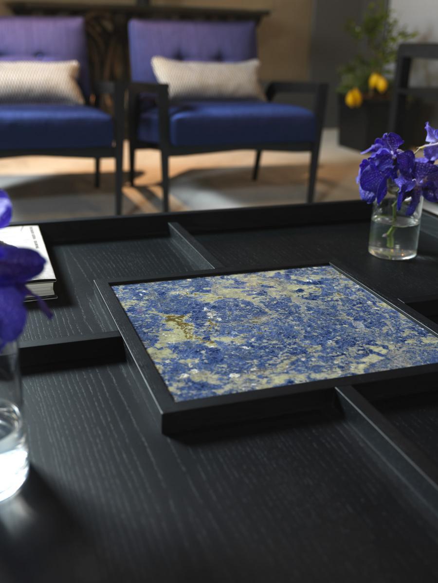 Low wooden coffee table with storage space | Mileto by Ezio Bellotti