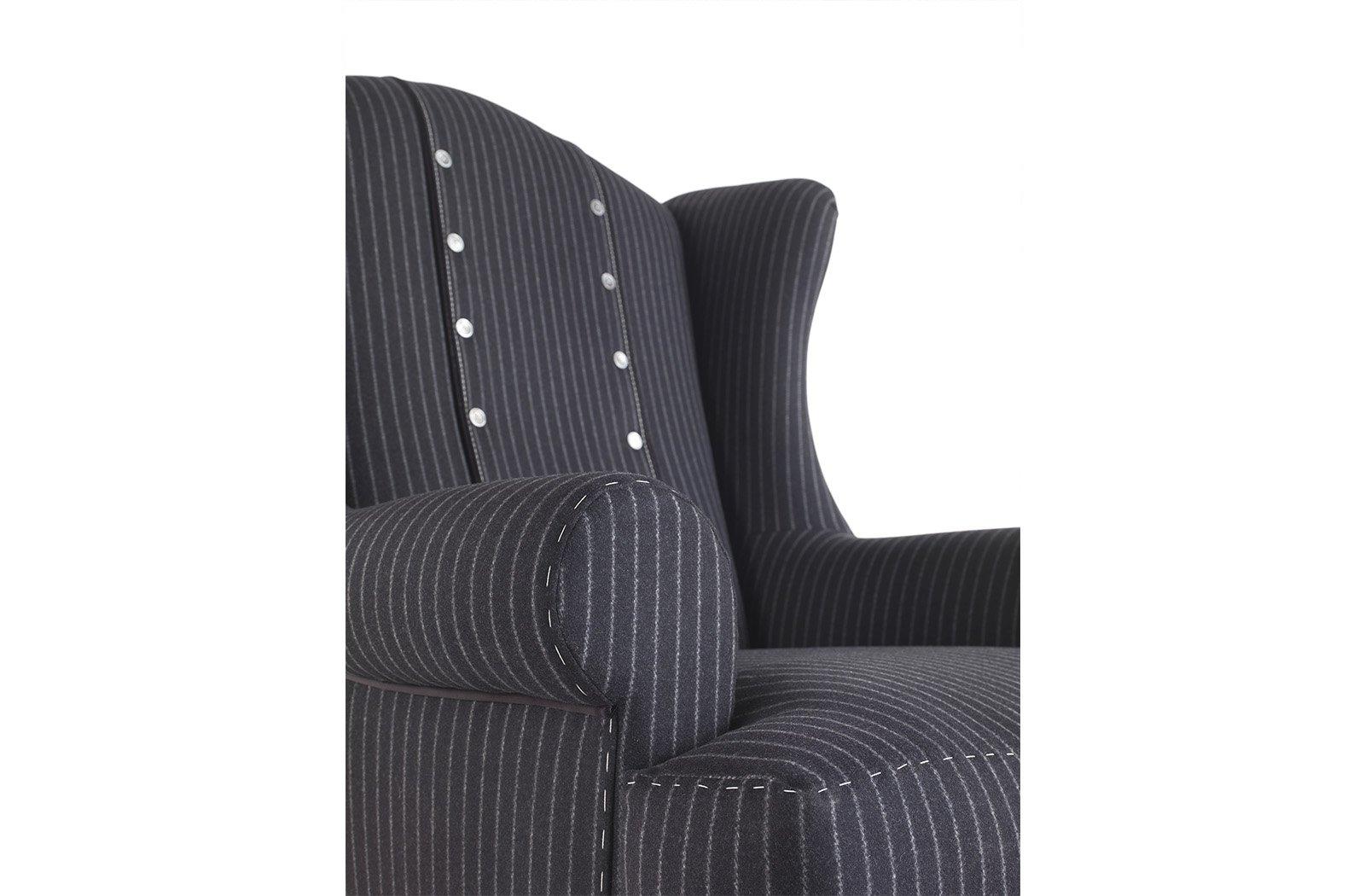 Bergere fabric armchair with armrests | Ayla_2 by Gianfranco Ferre Home