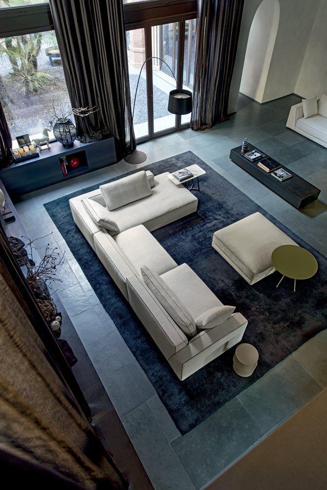 Corner nabuk sofa | Dion by Alberta Salotti