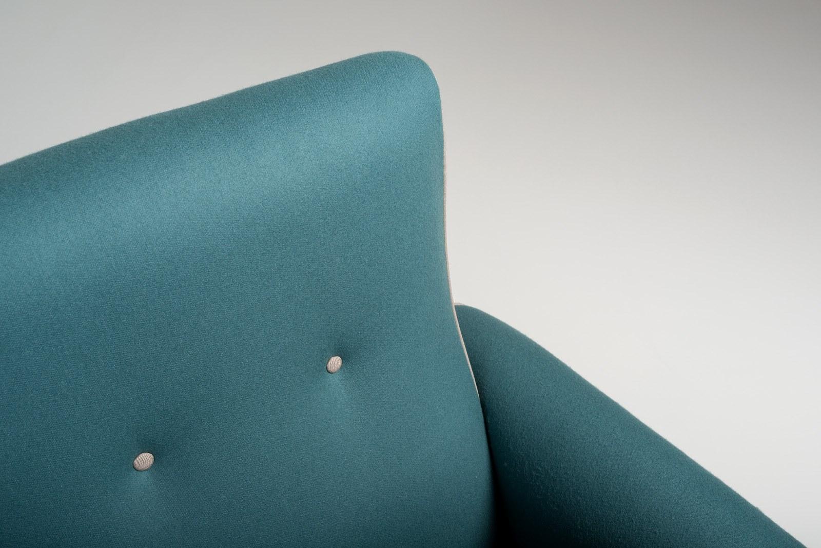 Wool armchair with armrests | Pulce by Mantellassi 1926