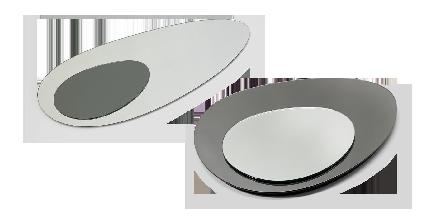 Contemporary style wall-mounted oval mirror | Clouds by Natuzzi Italia