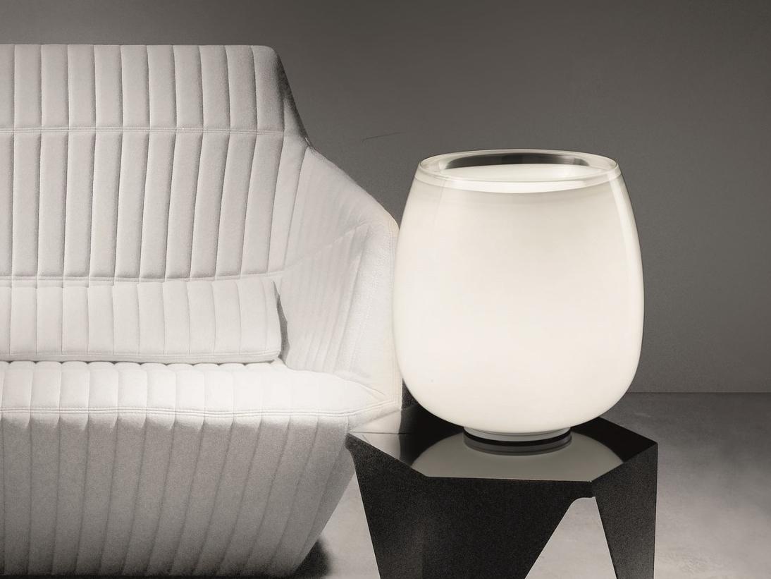 Direct light blown glass table lamp | Implode Lt by Vistosi