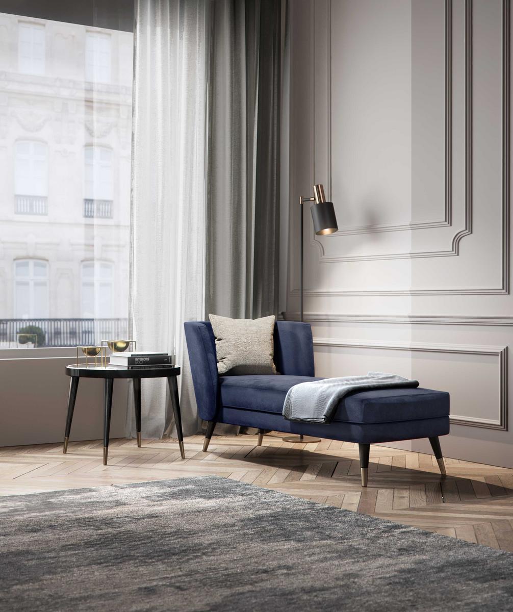 Round wooden coffee table | Black Tie D70 by Capital Collection