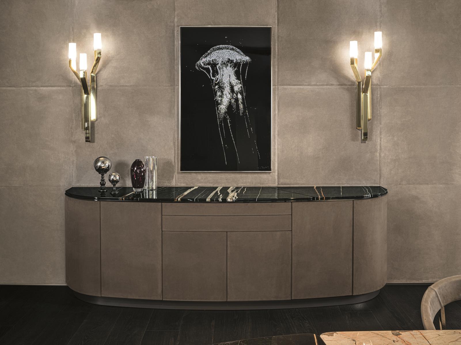 Modular metal sideboard with drawers | Keope by Longhi