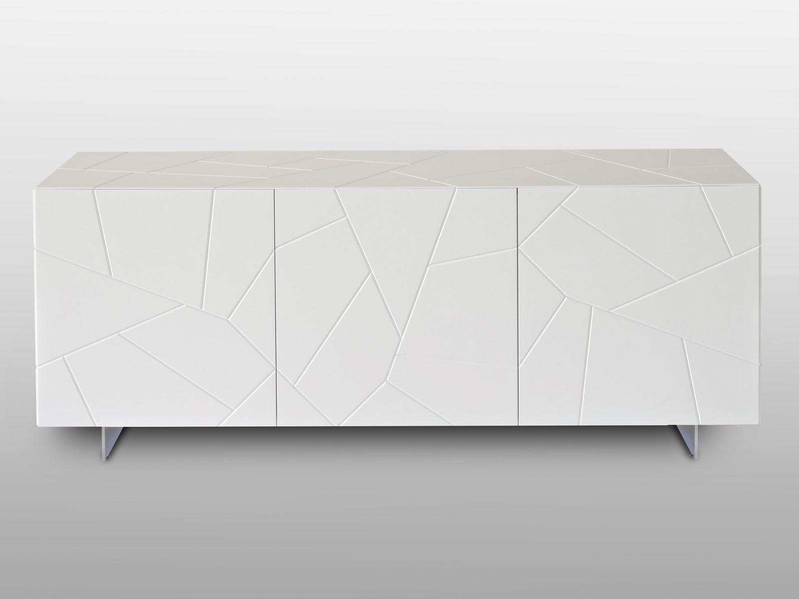 Wooden sideboard with doors | Segno S3 by Riflessi