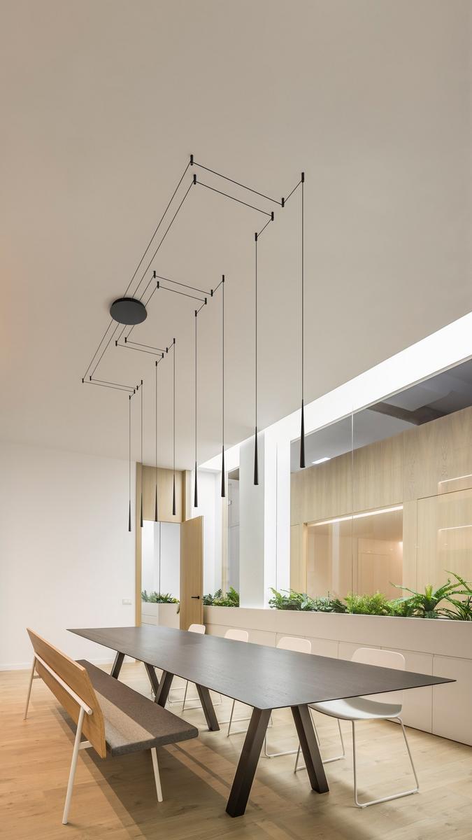 LED adjustable aluminium pendant lamp | Holly Fancy Shape by Arkoslight