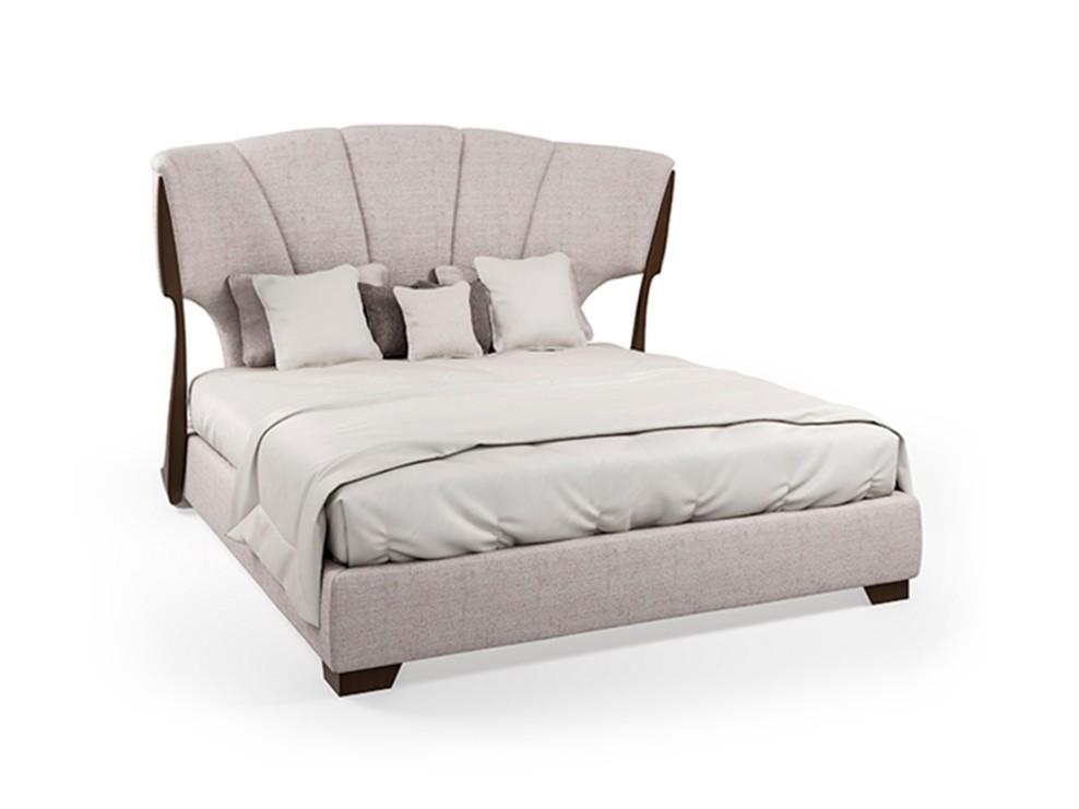Fabric double bed with upholstered headboard | Pr.80 by Stella del Mobile