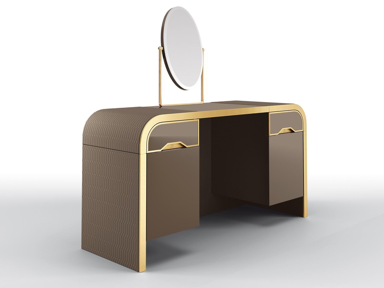 Multi-layer wood dressing table | Emanuelle by Bruno Zampa