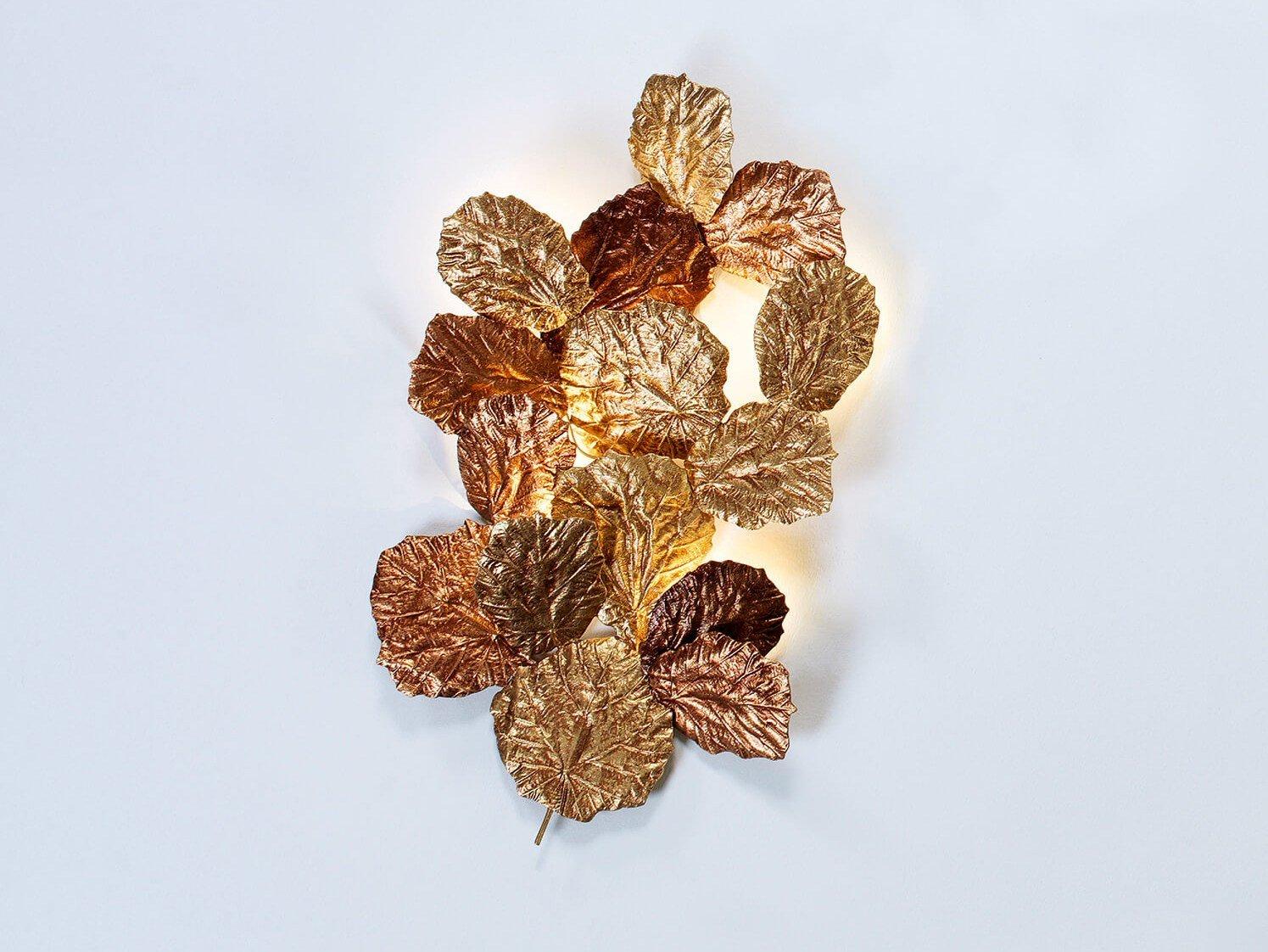 LED handmade bronze wall lamp | Pathleaf Ap1471/6 by Serip