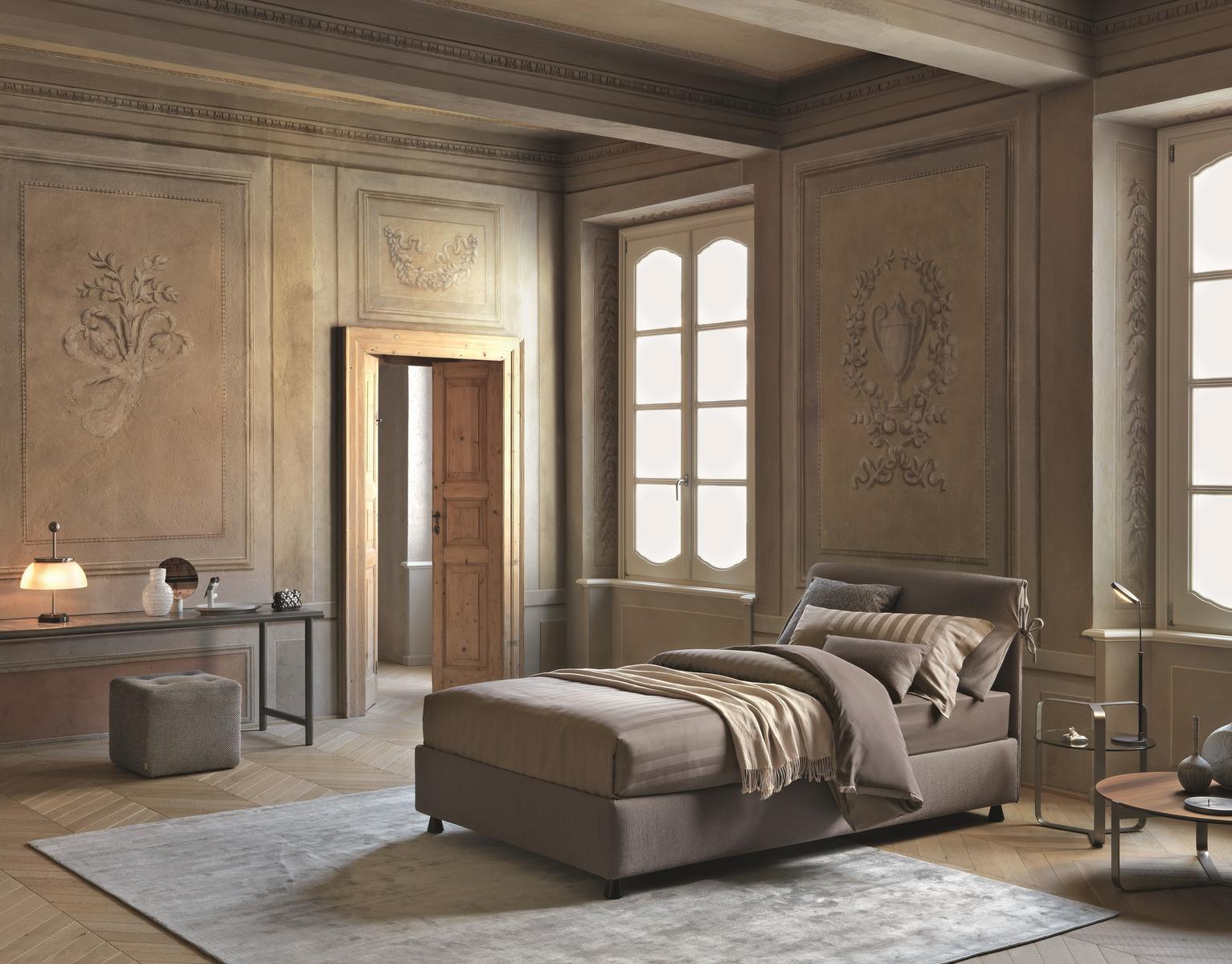 Single bed with removable cover | Nathalie by Flou