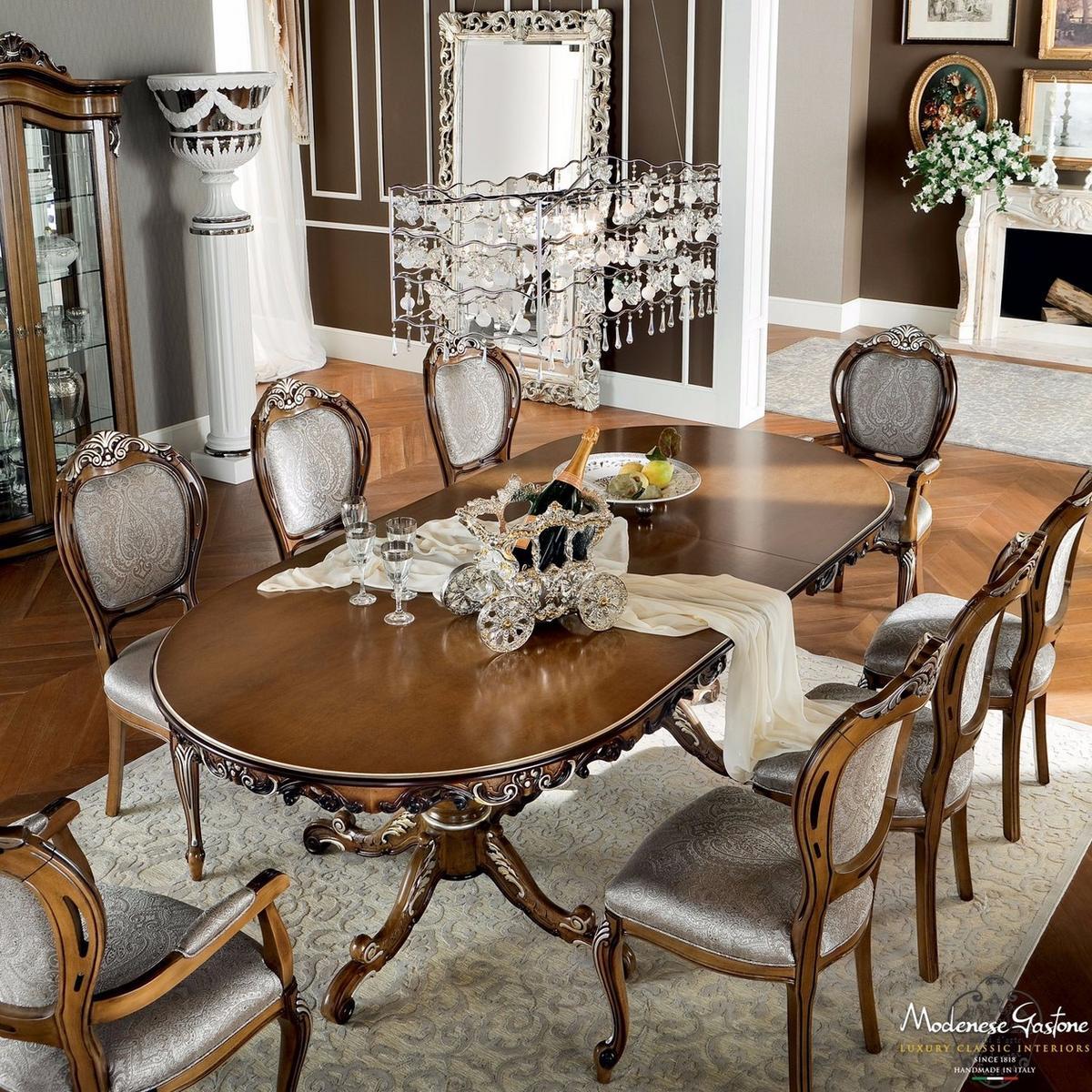 Extending oval living room table | 13140 by Modenese Gastone