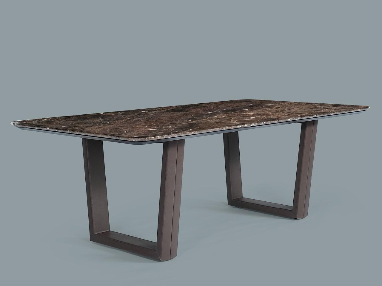 Rectangular marble table | B130 by Borzalino