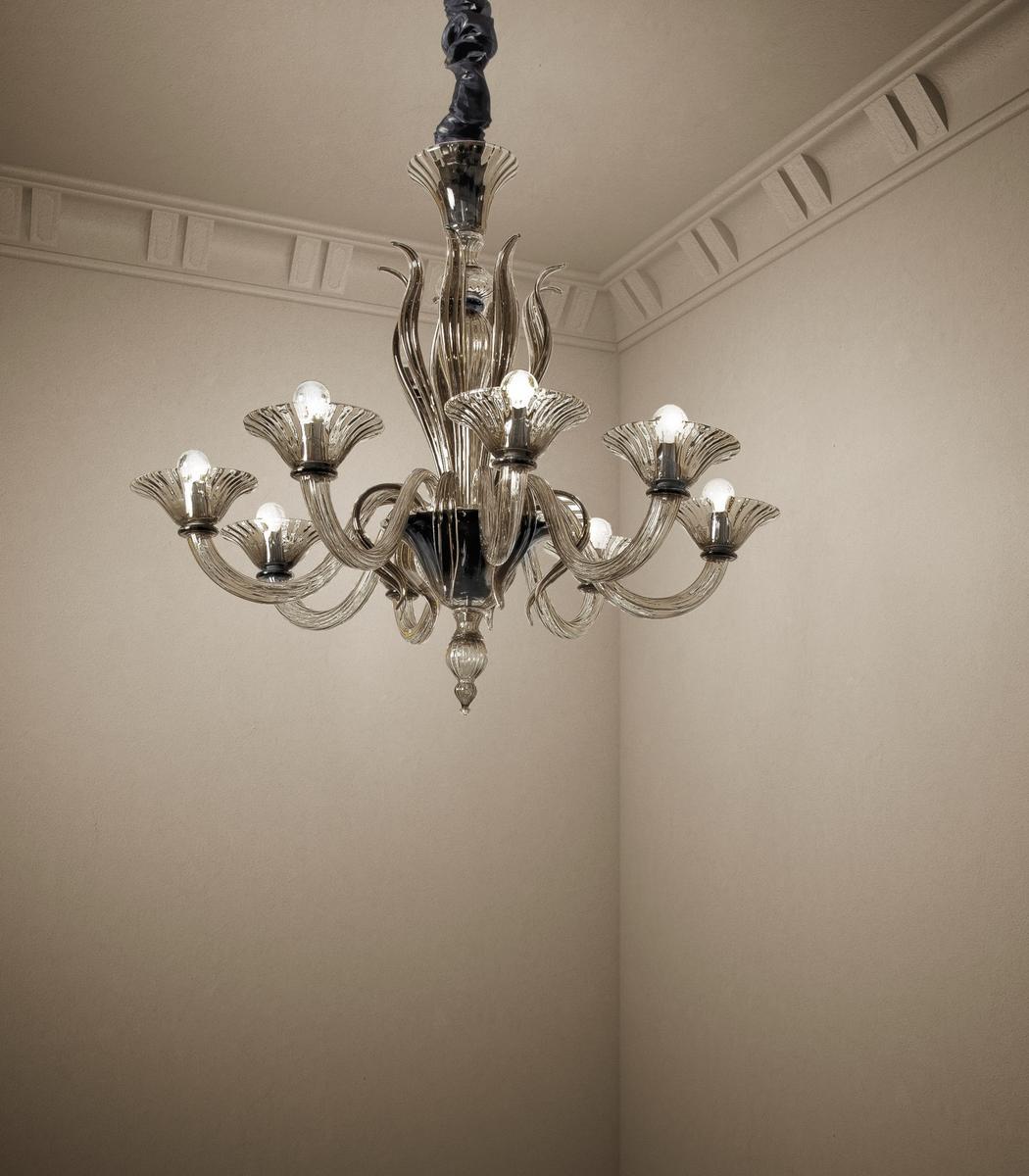 Glass chandelier | Pisani by Sylcom