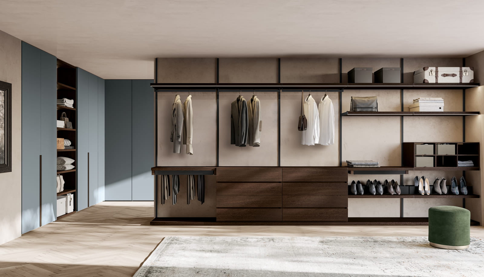 Modular melamine closet | Easy by Dall'Agnese