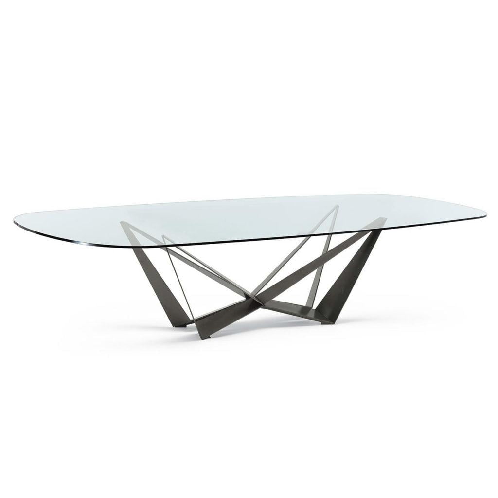 Rectangular glass table | Skorpio by Cattelan Italia