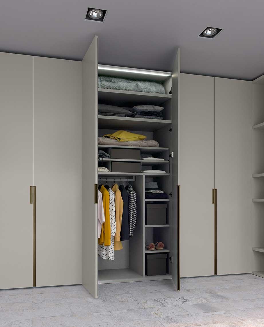 Modular lacquered wardrobe with doors | Go by ALF Dafre