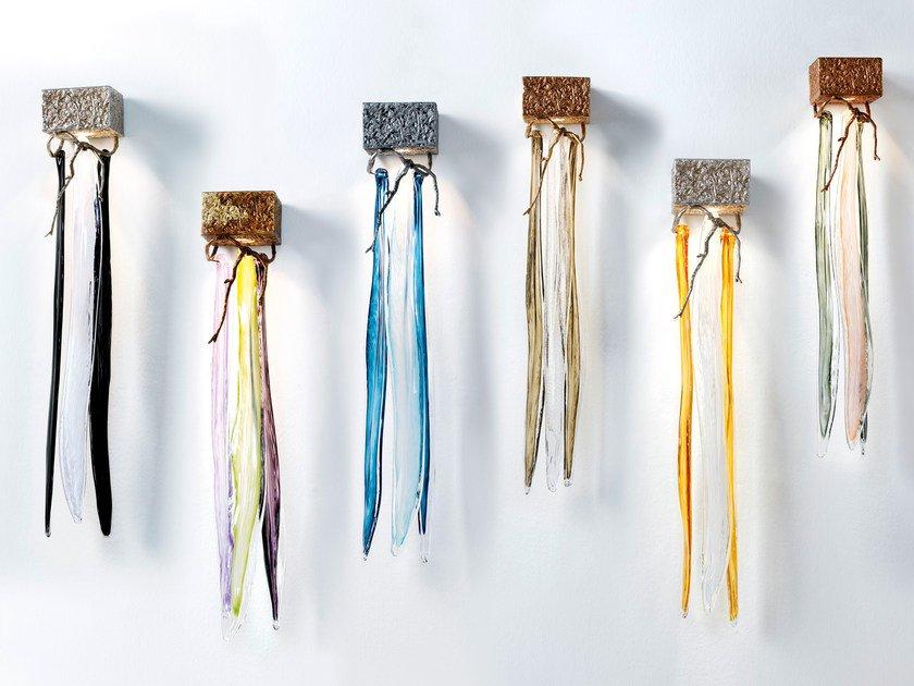 Handmade bronze wall lamp | Waterfall Ap1443/1 by Serip