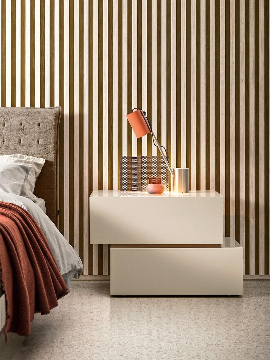 Rectangular wooden bedside table | People by Pianca