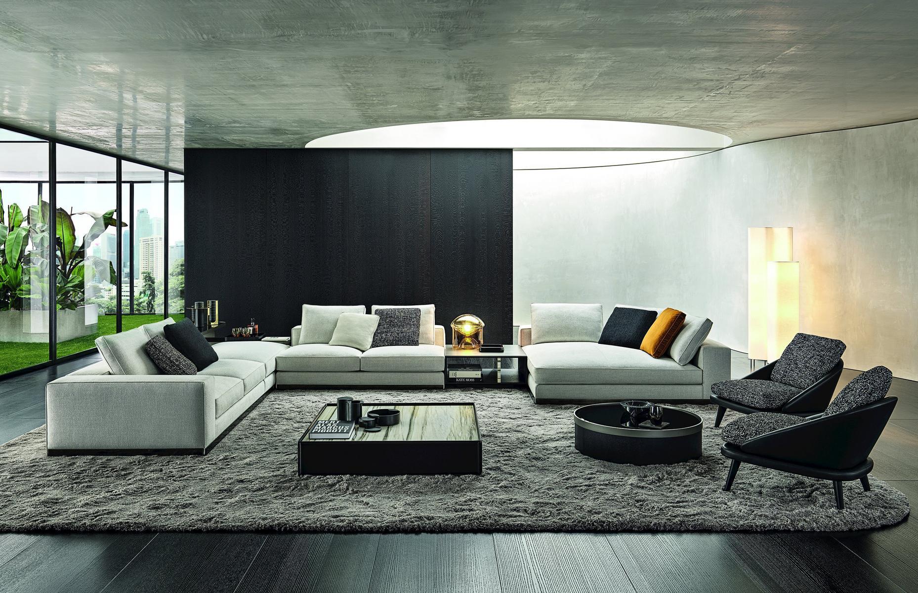 Sofa | West Saddle-hide by Minotti