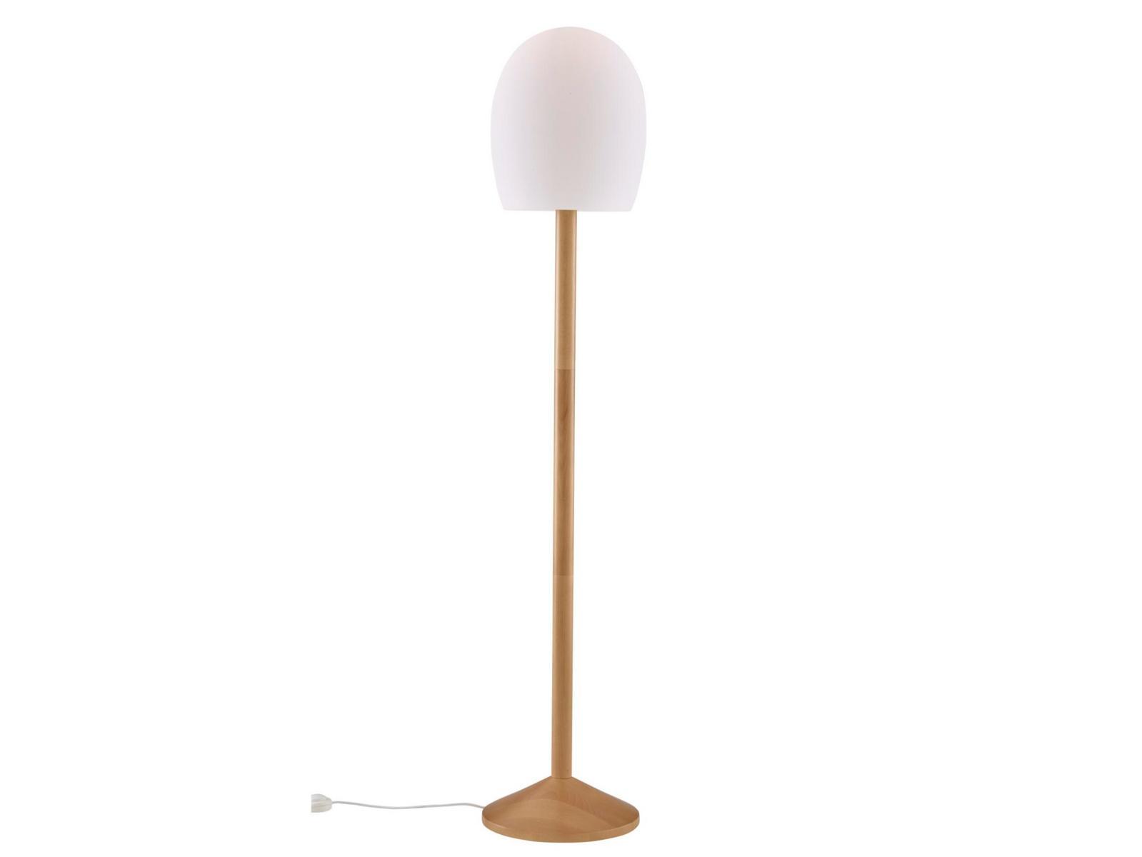 LED wood and glass floor lamp | Nani by Ligne Roset