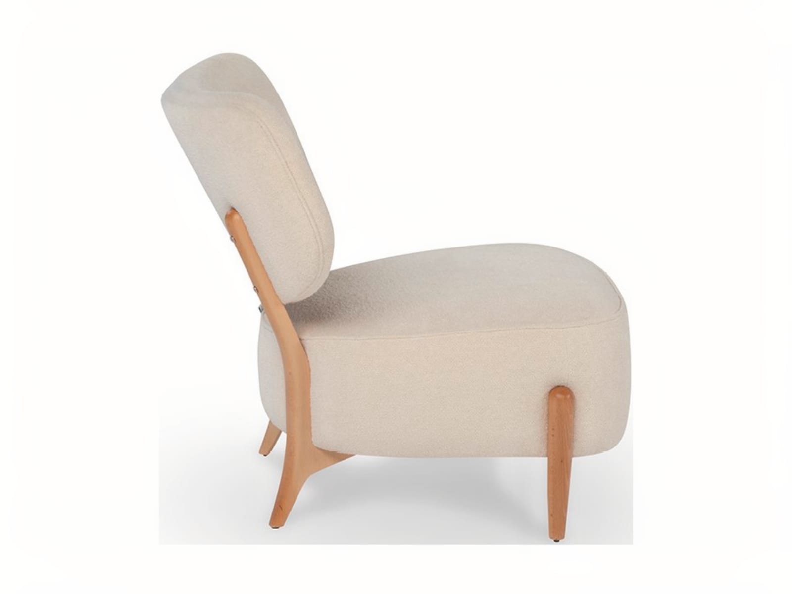 The 'Silla' armchair features a distinctive embracing backrest and sturdy external legs, offering both comfort and a stylized, Scandinavian-inspired design. | Silla by Calia Italia