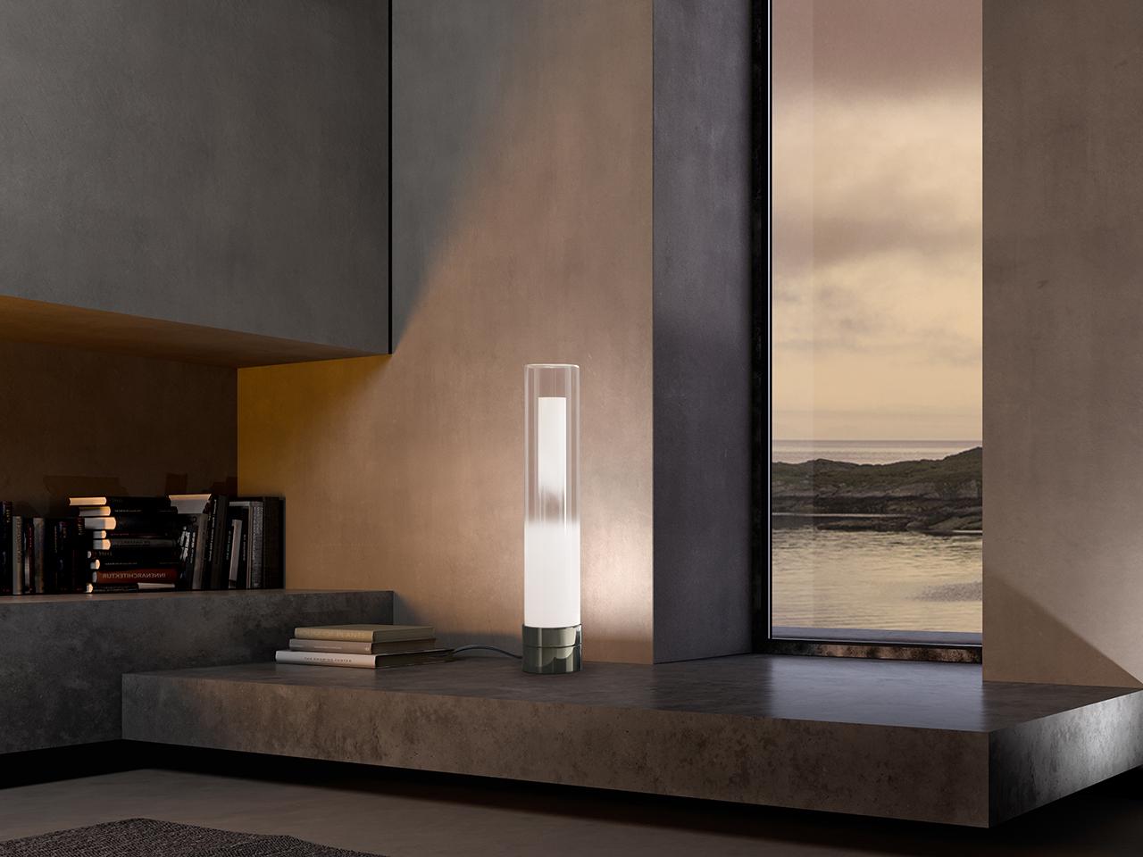 LED glass table lamp | Gradient T1802/lt by Italamp