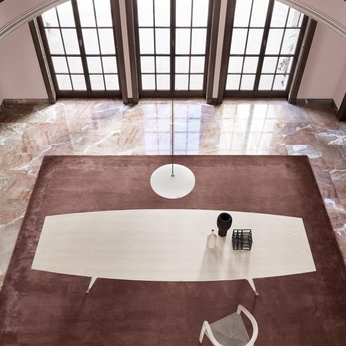 Rectangular ash meeting table | D.859.1 by Molteni