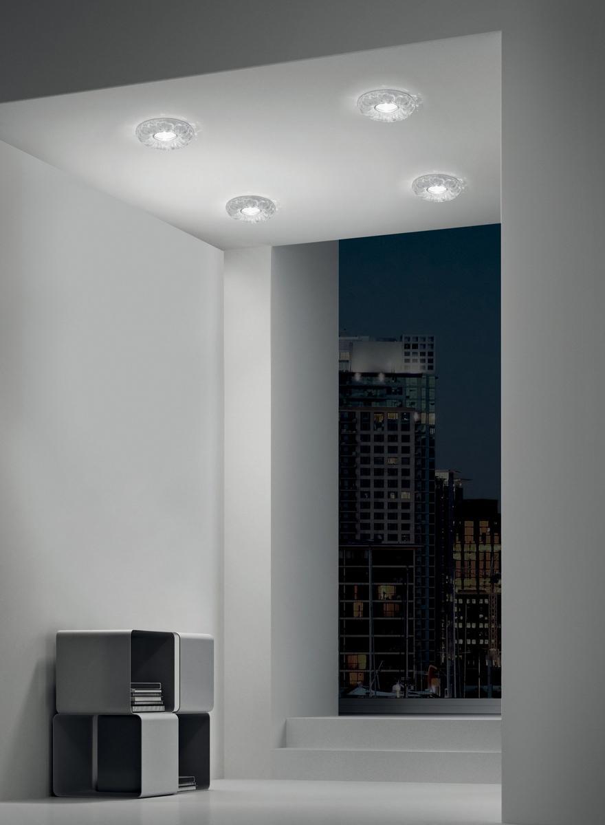 LED recessed glass spotlight for false ceiling | Pegaso I by Leucos