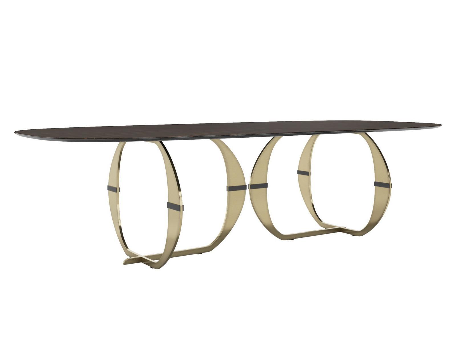 Oval wooden dining table | Convivio by Capital Collection