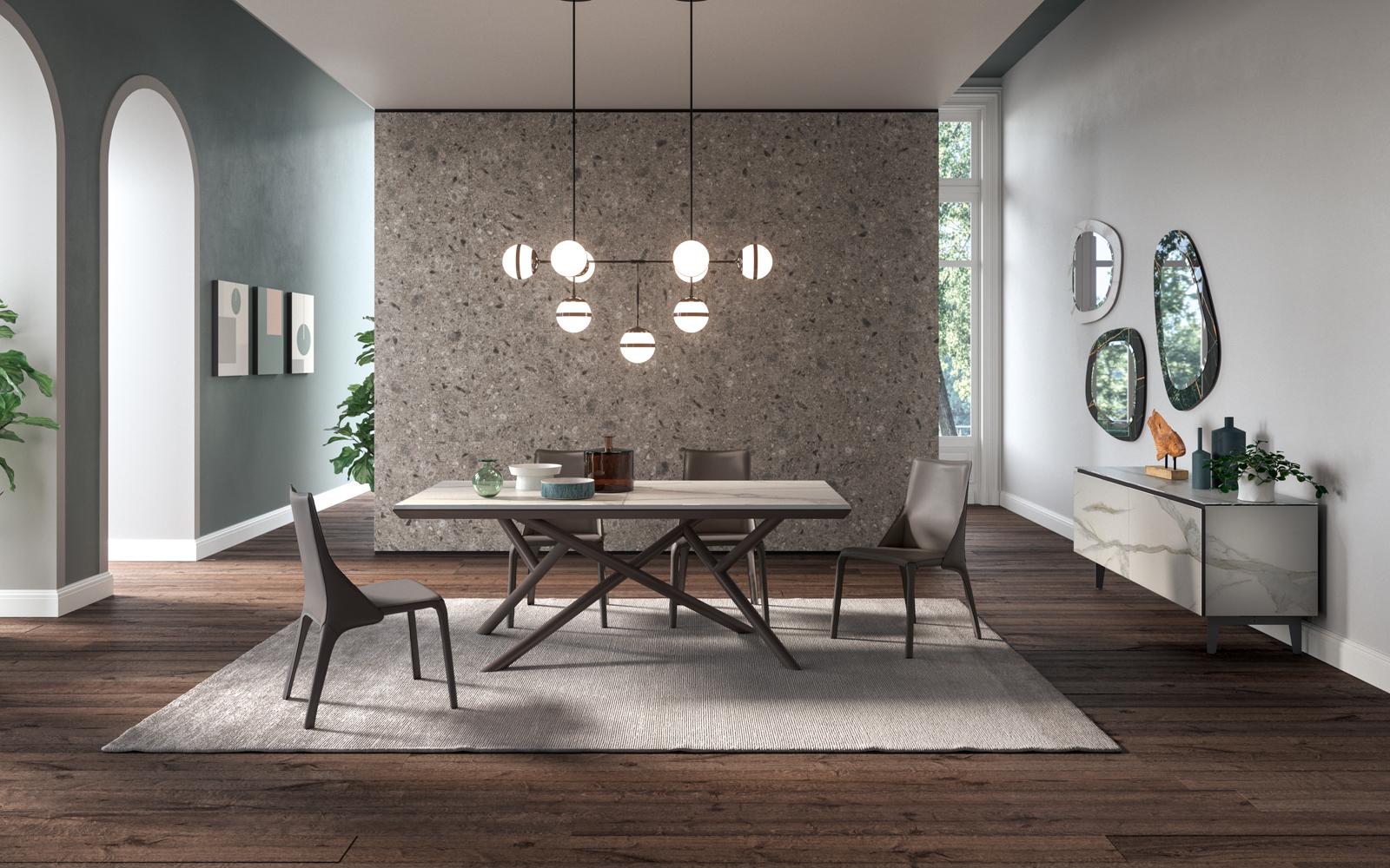 Wall-mounted glass mirror | Miami Vice by Ozzio Italia