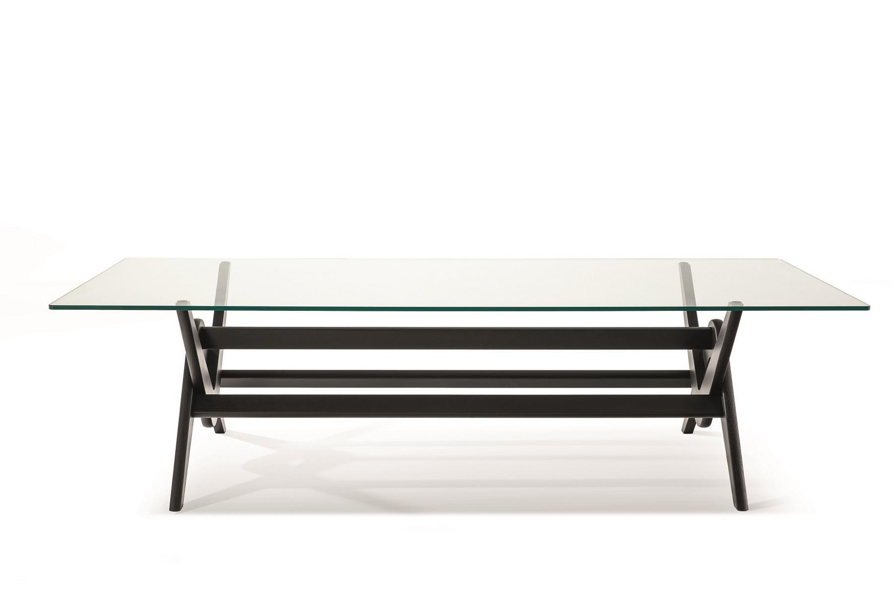 Wood and glass table | 056 Capitol Complex Table by Cassina
