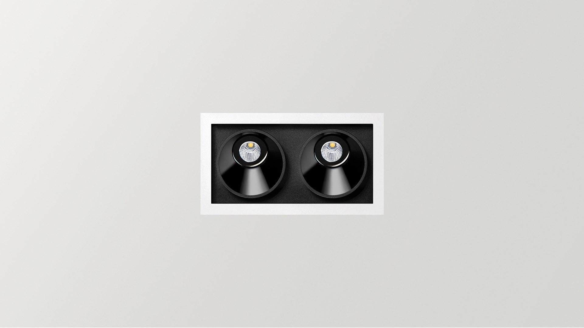 LED multiple recessed aluminium spotlight |  by Arkoslight