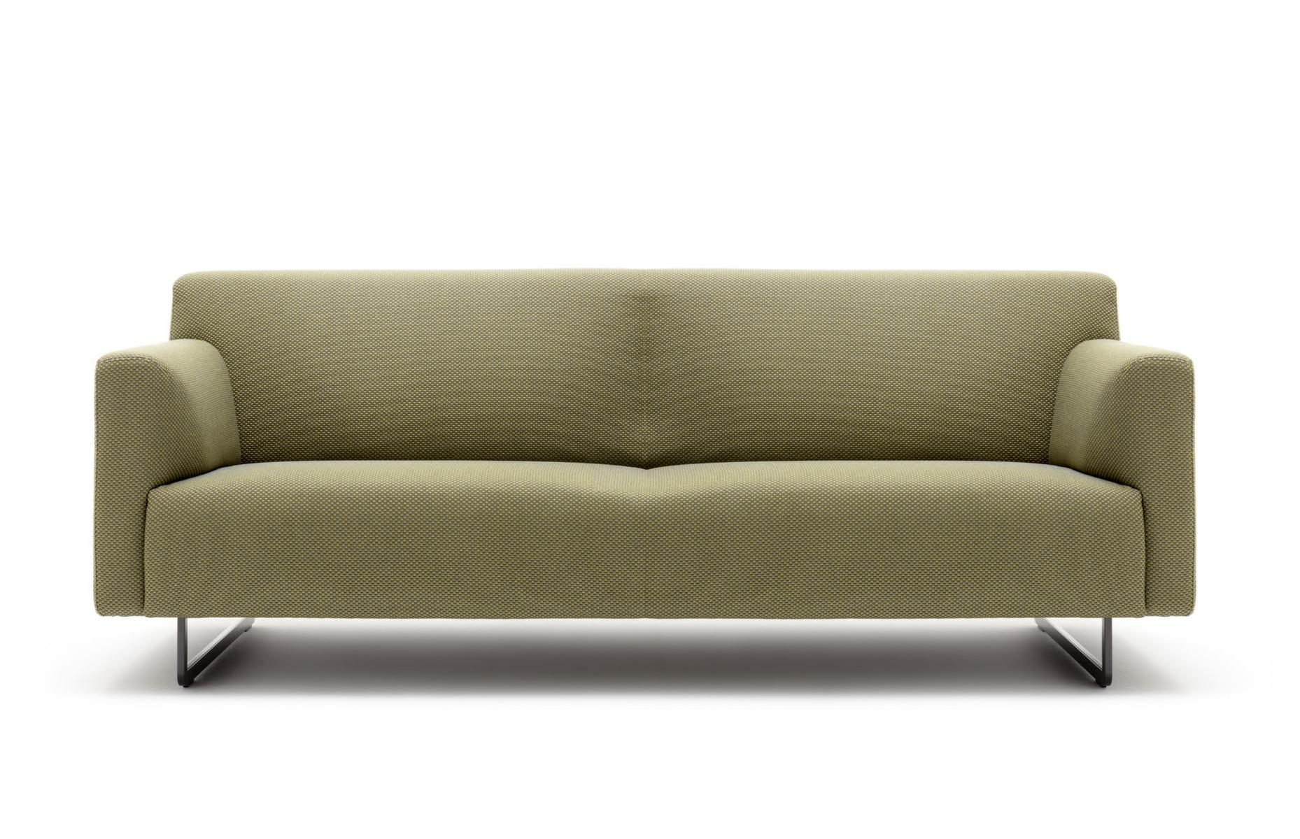 Sled base fabric sofa | 328 by Rolf Benz