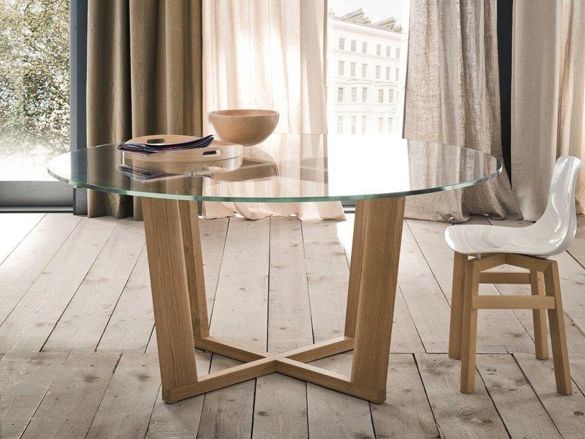 Round glass living room table | Miami by Altacorte