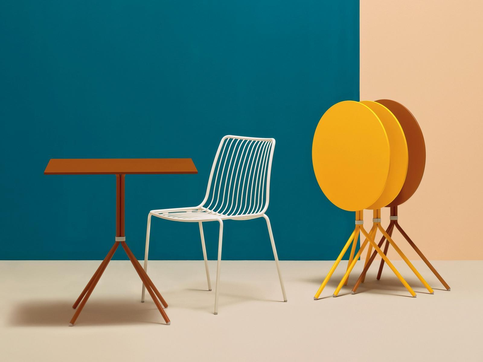 Stackable metal garden chair | Nolita 3651 by Pedrali