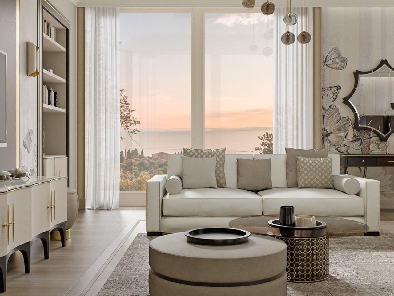 3 seater leather sofa | Pr.632 by Stella del Mobile