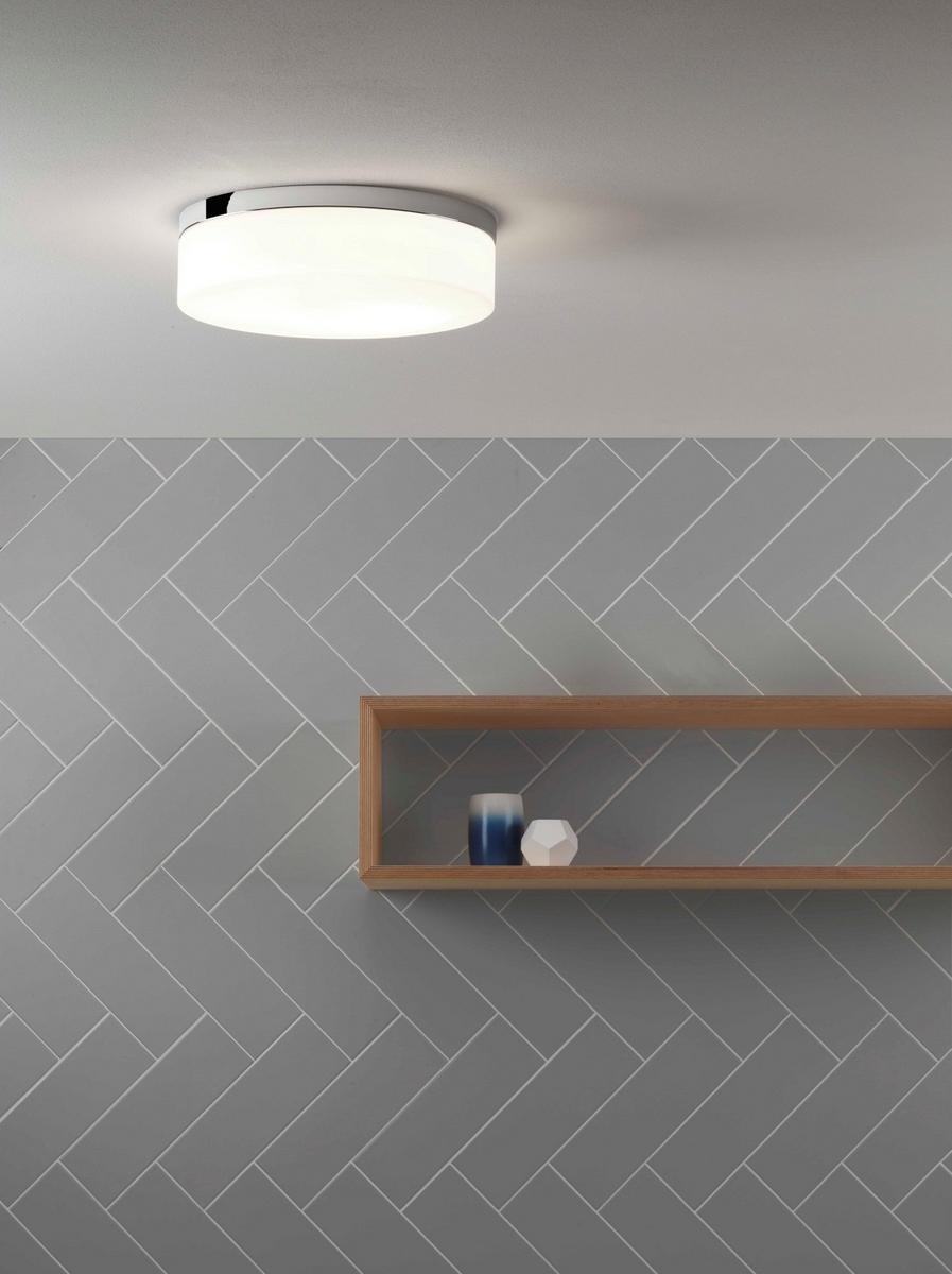 LED glass and steel ceiling light | Sabina 280 by Astro lighting