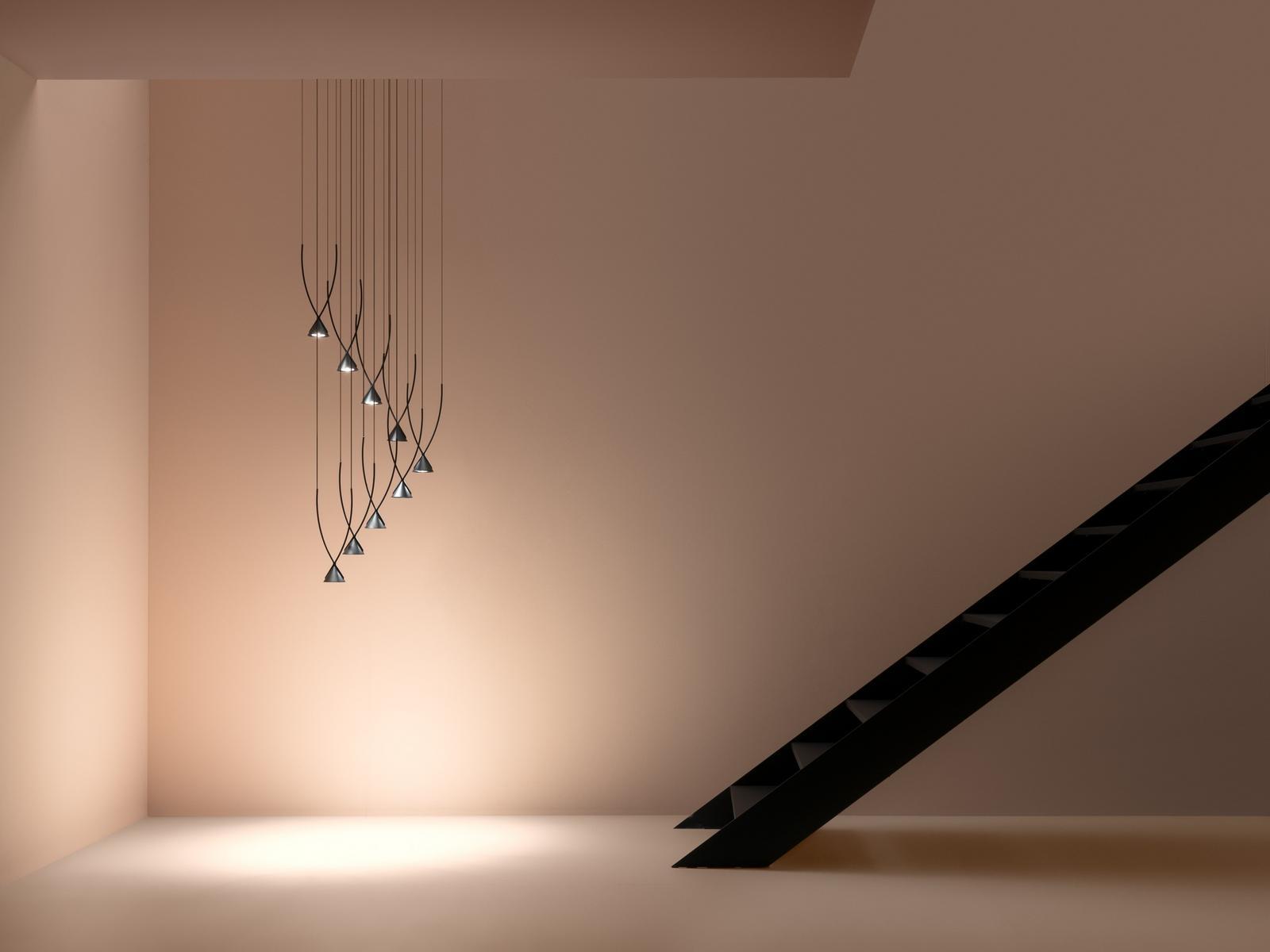 Nylon® recycled glass pendant lamp | Jewel by Axolight