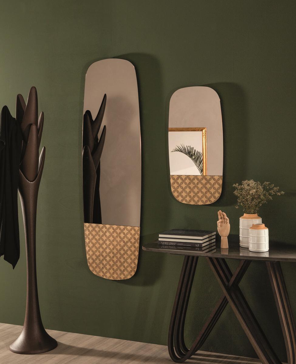 Rectangular wall-mounted wooden mirror | Marguerite by Tonin Casa